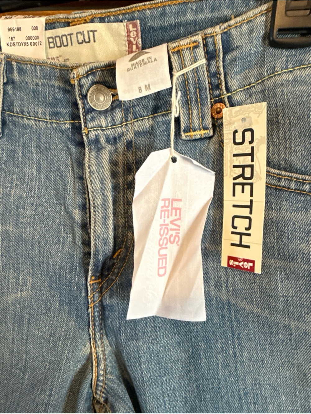 Levi's Light Blue Bootcut Stretch Jeans - Picture 2 of 10